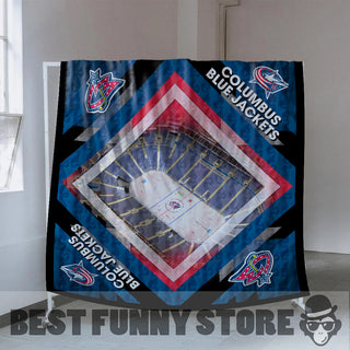Pro Columbus Blue Jackets Stadium Quilt For Fan