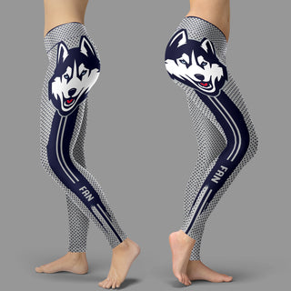 Charming Lovely Little Dots Along Body Connecticut Huskies Leggings