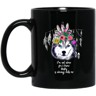 I Know Husky Is Always With Me Mugs