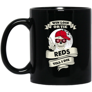 Skull Say Hi Cincinnati Reds Mugs