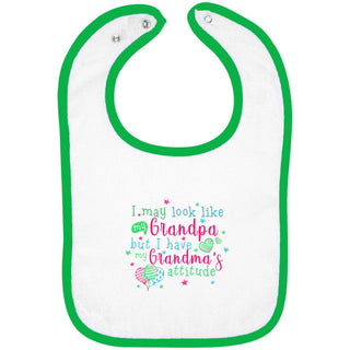 I Have My Grandma's Attitude Snap Bibs