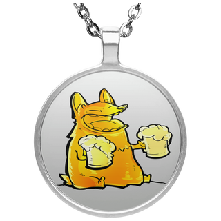 Corgi Daddy Beer Lover Necklaces