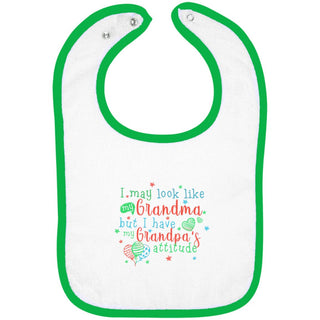 I Have My Grandpa's Attitude Snap Bibs