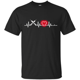 Heart Beat Red Nurse Tshirt