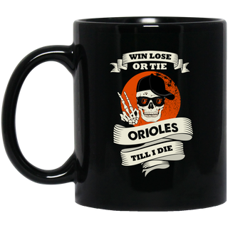 Skull Say Hi Baltimore Orioles Mugs