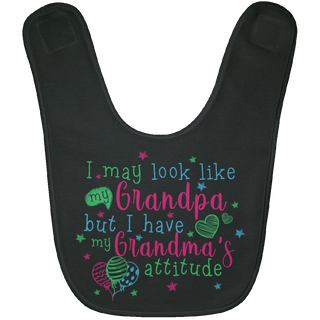 I Have My Grandma's Attitude Baby Bibs