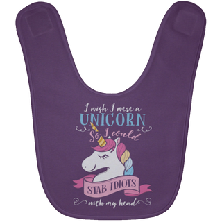 I Wish I Were A Unicorn Baby Bibs