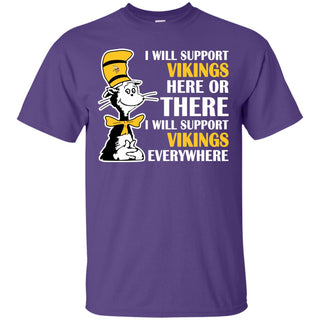 I Will Support Everywhere Minnesota Vikings T Shirts