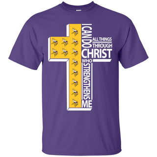 I Can Do All Things Through Christ Minnesota Vikings T Shirts