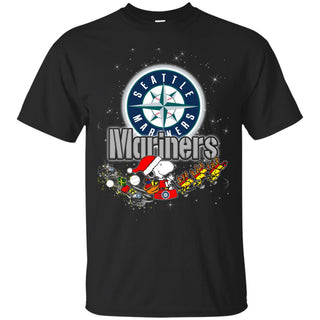 Snoopy Christmas Seattle Mariners T Shirts