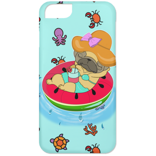 Watermelon Pool Float Beach Pattern Pug Phone Cases