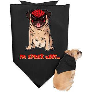 I'm Spider Woof Pug Doggy Bandanas