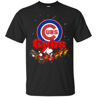 Snoopy Christmas Chicago Cubs T Shirts