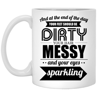 At The End Of The Day Your Feet Camping Mugs