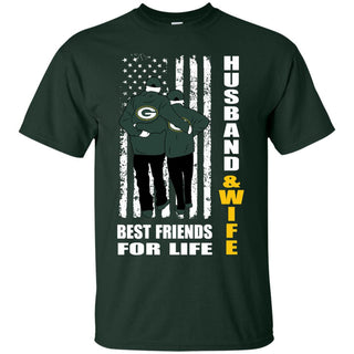 Husband And Wife Best Friends For Life Green Bay Packers T Shirt - Best Funny Store