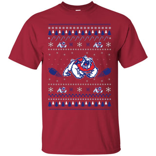 Fresno State Bulldogs Stitch Knitting Style Ugly T Shirts