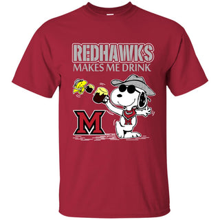 Miami RedHawks Make Me Drinks T Shirts