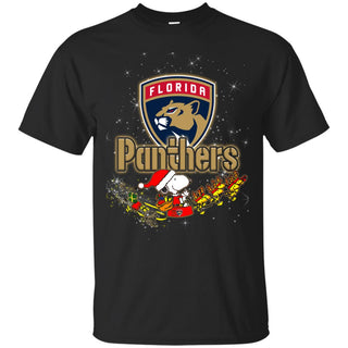 Snoopy Christmas Florida Panthers T Shirts