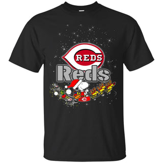 Snoopy Christmas Cincinnati Reds T Shirts