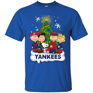 Snoopy The Peanuts New York Yankees Christmas T Shirts