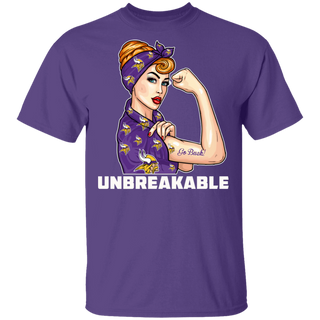 Beautiful Girl Unbreakable Go Minnesota Vikings T Shirt