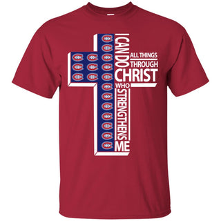 I Can Do All Things Through Christ Montreal Canadiens T Shirts