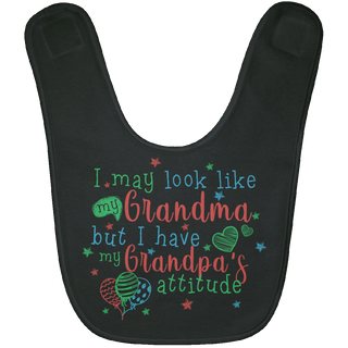 I Have My Grandpa's Attitude Baby Bibs
