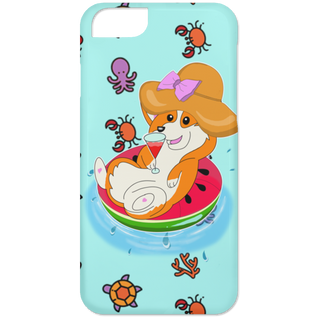 Watermelon Pool Float Beach Pattern Corgi Phone Cases