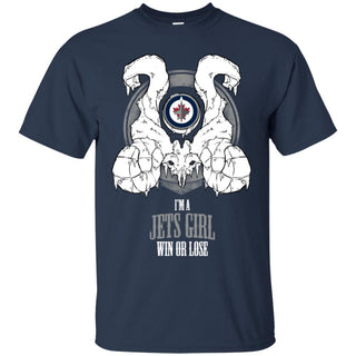 Winnipeg Jets Girl Win Or Lose T Shirts