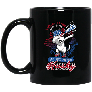 Dance With Your Husky Mugs