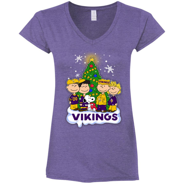 Nice Lucky Gnomes Hug St Patrick_s Day Minnesota Vikings Christmas T-Shirt  - BipuBunny Store in 2023