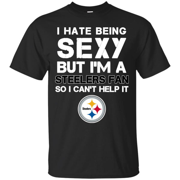 Pittsburgh Steelers Im Fan T-shirt Black Cotton Unisex All Sizes S to 3XL