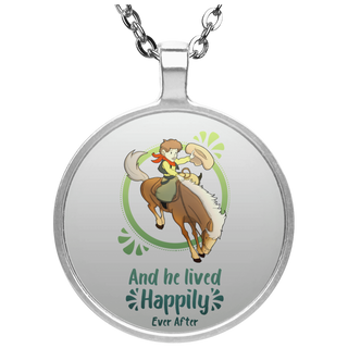 Cowboy Children - Horse And He Lived Happily Ever After Necklaces