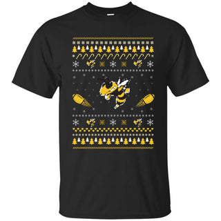 Georgia Tech Yellow Jackets Stitch Knitting Style Ugly T Shirts