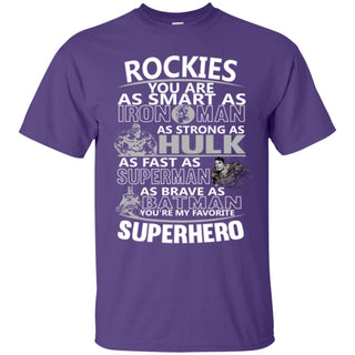 Colorado Rockies You're My Favorite Super Hero T Shirts