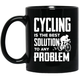 Cycling Is The Best Solution Mugs