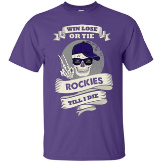 Skull Say Hi Colorado Rockies T Shirts