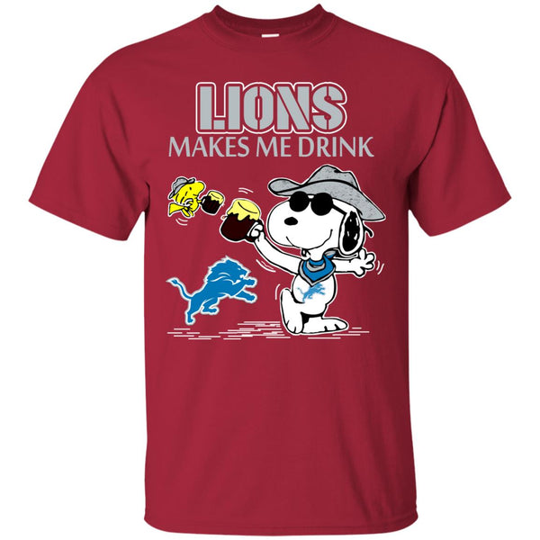 Detroit Lions This Team Makes Me Drink Shirt, hoodie, sweater