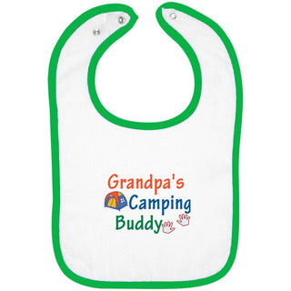 Grandpa's Camping Buddy Snap Bibs