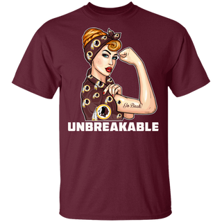 Beautiful Girl Unbreakable Go Washington Redskins T Shirt