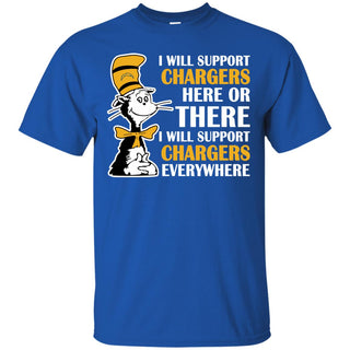 I Will Support Everywhere Los Angeles Chargers T Shirts