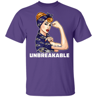 Beautiful Girl Unbreakable Go Baltimore Ravens T Shirt