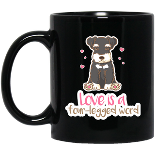 Schnauzer - Love Is A Four-legged Word Mugs