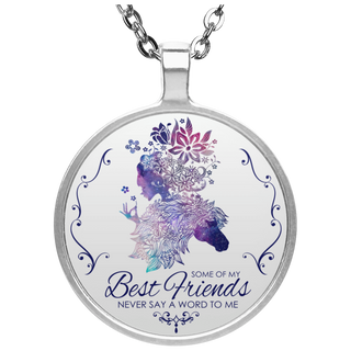 Some Of My Best Friends Horse Necklace