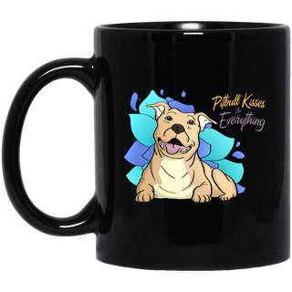 Pitbull Kisses Fix Everything Mugs