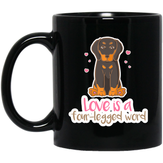 Dachshund - Love Is A Four-legged Word Mugs