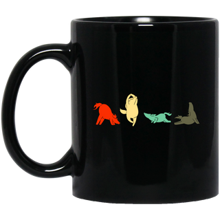 Yoga Retro Horse Mugs