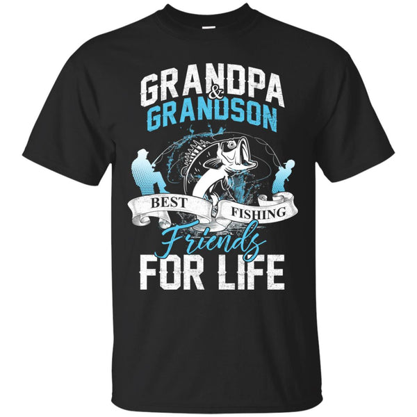 Fishing Shirt Grandpa and Grandson Fishing Buddies for Life T-Shirt