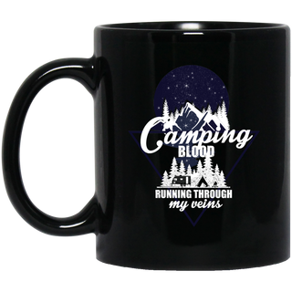 Camping Blood Running Through My Veins Mugs
