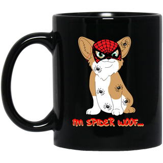 I'm Spider Woof Corgi Mugs